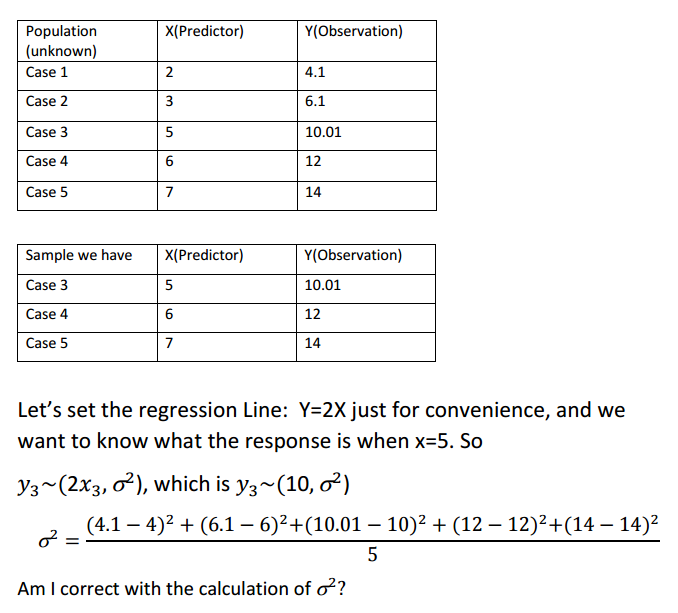 how to calculate standard error in regression